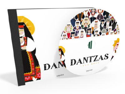 Fronte copertina / etichetta CD - "Dantzas"